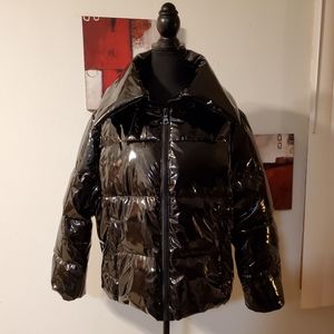 Kendall + Kylie Black Puffer Jacket